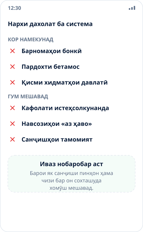 Чӣ пас аз кушодани боркунанда ва гирифтани root кор намекунад: бонкҳо, пардохт, хидматҳои давлатӣ, кафолат ва навсозиҳо